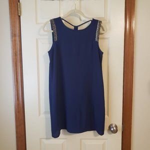 Alya Navy Blue Tank Shift Dress